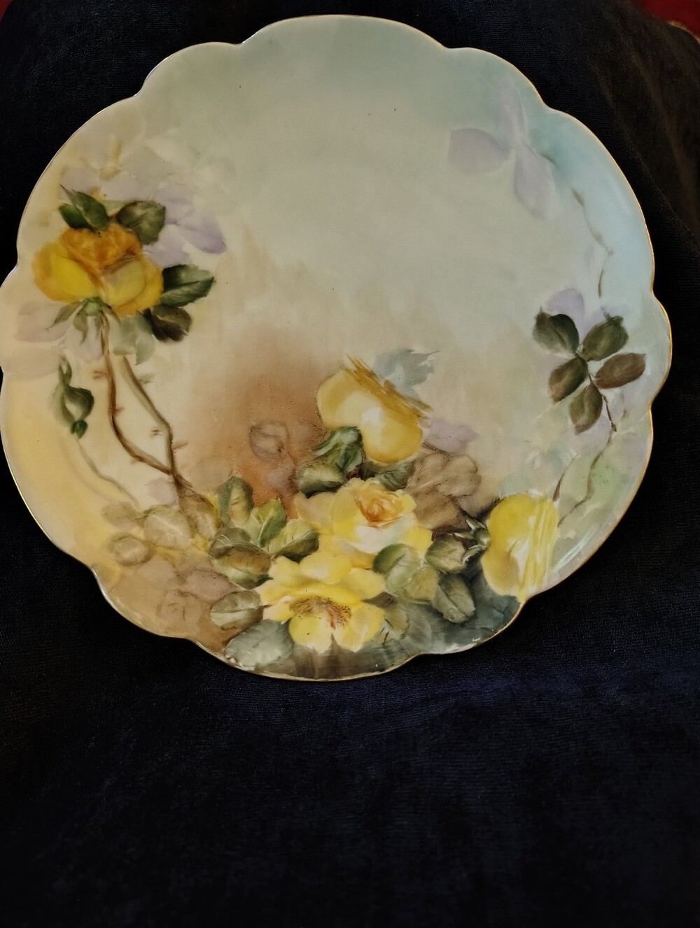 Vtg. Limoges Hand Painted Porcelain Plate